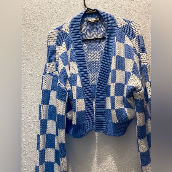 Cropped Checkered Pull over - Picture 1 of 1